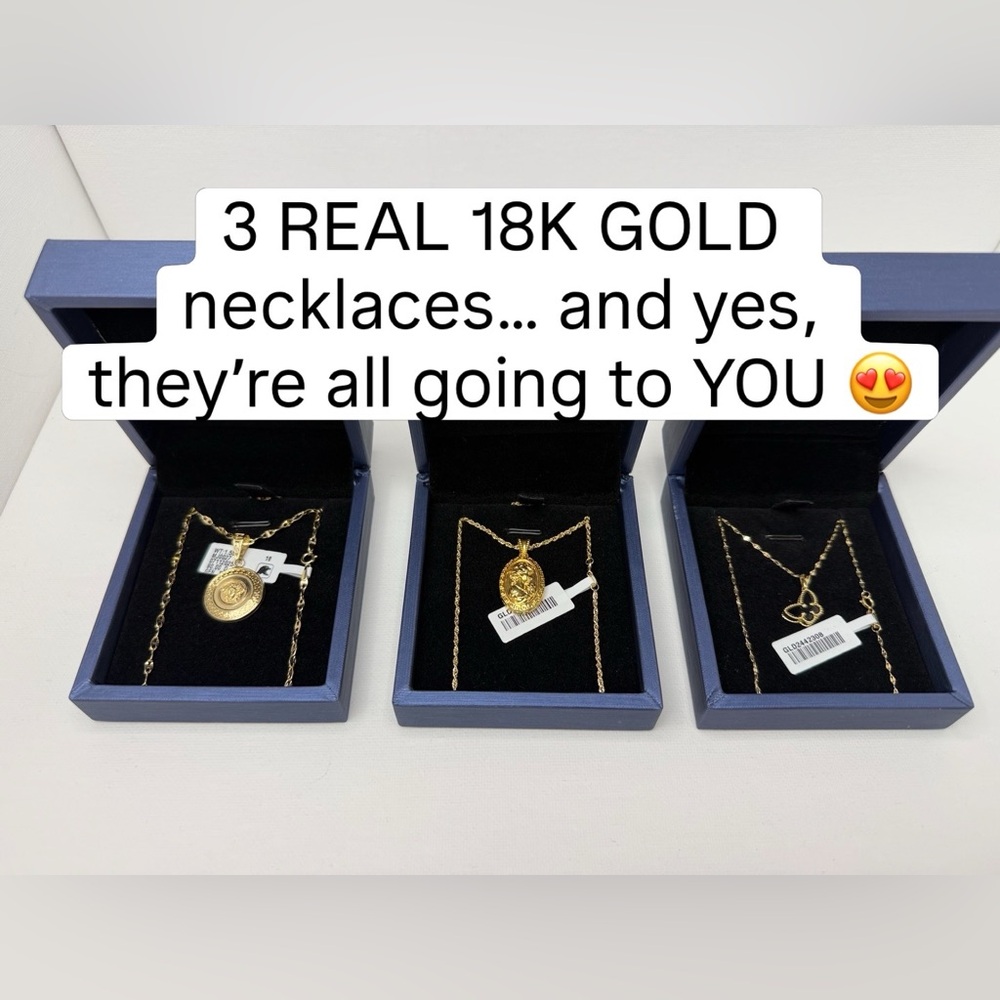 18K Gold Necklace Anniversary Raffle